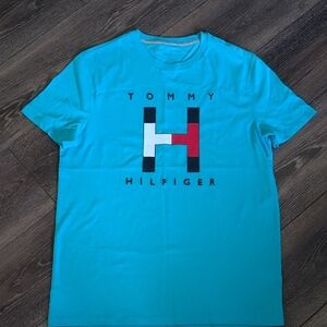 Tommy Hilfiger Blue Short Sleeve Tee with Logo